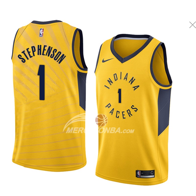 Maglia Indiana Pacers Lance Stephenson Statement 2018 Giallo